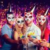 5pcs Fox Mask White Paper Blank Mask Paper Mache Art s Cosplay Diy Blank s Diy Mache Cat Cat Costumes White Halloween Painted Lovers Aldult view 3