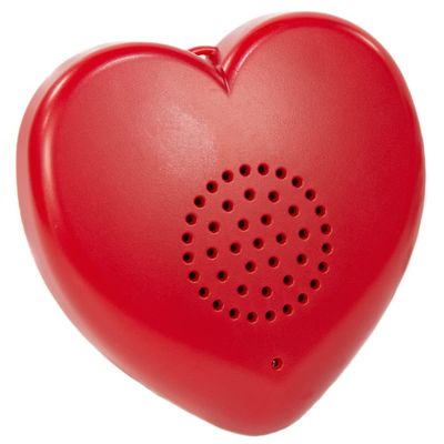 Talking Products, Talking Heart Voice Recordable Sound Button, 2 Minutes. Create Your own Personalised Talking Teddy Plush Toy, Christmas Keepsake or Valentines Day Gift (Red)