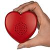 Talking Products, Talking Heart Voice Recordable Sound Button, 2 Minutes. Create Your own Personalised Talking Teddy Plush Toy, Christmas Keepsake or Valentines Day Gift (Red) view 3