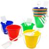 The Dreidel Company Beach Day Playsets (Pack of 12) 5.25" Sand Bucket Play Set Box Includes, Pail & Shovel Sand Toy for Boys and Girls Birthday Party Favor view 3