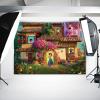 7x5FT Magic House Backdrop,Magic Movie Background Magical House Banner Party Decor Cartoon Theme Birthday Party Backdrop Supplies for Girls view 4