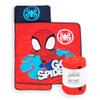 Jay Franco Kids Nap Mat with Embedded Pillow & Blanket  Soft 46"x20" Microfiber Sleeping Bag with Name Tag & Handle Red - Spiderman view 1