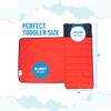 Jay Franco Kids Nap Mat with Embedded Pillow & Blanket  Soft 46"x20" Microfiber Sleeping Bag with Name Tag & Handle Red - Spiderman view 2