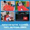 Jay Franco Kids Nap Mat with Embedded Pillow & Blanket  Soft 46"x20" Microfiber Sleeping Bag with Name Tag & Handle Red - Spiderman view 3