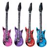 Zugar Land 40" Rock Inflatable Guitars (4 Pack)  80s Rock n Roll Party Decorations, DJ Dance Vinyl Props Multicolor view 1