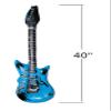 Zugar Land 40" Rock Inflatable Guitars (4 Pack)  80s Rock n Roll Party Decorations, DJ Dance Vinyl Props Multicolor view 4