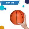 6 INCH PVC Mini Basketball Toys for Indoor Over Door Hoops, Soft 6" Small Balls Rubber for Pool, Beach, Yard, Lawn, Outdoor, Classroom, Little Playgound Ball for Kids Boys Girls (4PCS with Air Pump) view 2
