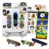 Star Wars Mandalorian Fingerboard Toy Set - 3 Pc Bundle with Star Wars Mandalorian Finger Skateboard for Kids, Star Wars Stickers and More (Star Wars Party Favors) view 1