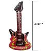 Zugar Land Red Hot Fiery Flame Rock Inflatable Guitar (3 Pack) Rock Star Style. 42". Vinyl. view 3