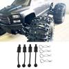 RC Car Body Clips Steel Rubber Clips RC Body Clip Retainers for Lasernut U4 1/10 Black view 2
