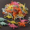 OuMuaMua 78pcs Glow in The Dark Dinosaur Toys Set, Mini Plastic Realistic Dinosaur Figures Glow Toys for Kids Goody Bag Stuffers, Dinosaurs Theme Party Favors Supplies view 2