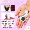 Eersida 50 Pcs Anxiety Sensory Stickers Textured Strips Stickers Food Theme Desk Fidget Anti Stress for Adults Phone Desk Laptop Office Supplies, 10 Styles view 4