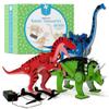 Pinwheel Crafts Robotic Dinosaur Arts & Crafts Science Kit for Kids Ages 6-12  Wooden Dinosaur Toys with Paints  Ideal Gift for 6-Year-Old Boys view 1