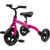 Ancaixin 3 in 1 Toddler Tricycles for 2-5 Years Old Girls and Boys with Adjustable Seat Detachable Pedal and Bell | Foldable Baby Balance Bike Riding Toys | Kids Birthday Christmas New Year Gift Pink view 1