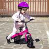 Ancaixin 3 in 1 Toddler Tricycles for 2-5 Years Old Girls and Boys with Adjustable Seat Detachable Pedal and Bell | Foldable Baby Balance Bike Riding Toys | Kids Birthday Christmas New Year Gift Pink view 3