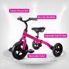 Ancaixin 3 in 1 Toddler Tricycles for 2-5 Years Old Girls and Boys with Adjustable Seat Detachable Pedal and Bell | Foldable Baby Balance Bike Riding Toys | Kids Birthday Christmas New Year Gift Pink view 4