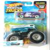 DieCast Hot Wheels Monster Trucks Volkswagens Drag Bus, 1:64 Scale Truck with Crushed car view 1
