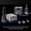 Lab Microscope Slides 861DW Quick 1300A Microscope Nozzle NK2060W NK2070W NK2090W Curved Hot Air Gun Nozzle Microscope Parts (Caliber : Full Set) view 2