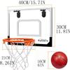 Umnodobn Mini Indoor Basketball Hoop for Kids Adults, Small Basketball Hoop Over The Door Mini Hoop with 4 Balls, oost Wall Mount Hoop Sport Game Interactive Toys Gift for Boys Age 3-12 view 4