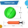 Umnodobn 6 Inch PVC Mini Basketball for Indoor Hoops, Soft 6" Rubber Small Toddler Ball for Over Door Hoop, Sand Beach Toy, Outdoor Sport Balls for Kids Teen Boys Gilrs(4 PCS with Air Pump) view 2