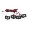 DKKY RC Car Lights LED Spotlights 1/10 Scale RC Crawler Accessories for Axial SCX10 90046 Traxxas TRX4 TRX6 Wraith RR10 MST Redcat Gen8 (4 Dual Lights Without Controller) view 2
