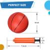 Umnodobn 6 Inch Mini Basketballs for Toddlers Kids Teenagers, 6 Pack 6" Basketball Set with Pump Durable PVC Basketballs for Mini Over Door Hoop Pool Beach Balls for Swimming Pool, Indoor, Outdoor view 2
