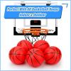 Umnodobn 6 Inch Mini Basketballs for Toddlers Kids Teenagers, 6 Pack 6" Basketball Set with Pump Durable PVC Basketballs for Mini Over Door Hoop Pool Beach Balls for Swimming Pool, Indoor, Outdoor view 3