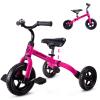YGJT 3 in 1 Tricycle for Toddlers Age 2-5 Years Old, Folding Kids Balance Bike with Adjustable Seat and Removable Pedal, Toddler Bike Ride-on Toys for Infant, Gifts for Baby Boys Girls Birthday(Pink) view 1