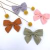 12 PCS Linen Bow Hair Clips for Baby Girls Hair Bows Alligator Clips Accessories Infants Toddler Kids Hairgrips (Linen 3.2'' Sailor Bow) view 2