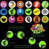 MGparty 90 PCS Halloween Glow in The Dark Bouncy Balls 18 Theme Designs Bouncing Balls for Kids Girls Boys Halloween Party Favors Supplies Trick or Treating Goodies Bag Gifts Fillers view 2