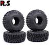 R.S 4PCS 120MM 1.9" Rubber Pitbull Tires & Metal Beadlock Wheel Rims for 1:10 RC Rock Crawler car Axial SCX10 90046 TRX-4 S291 view 4
