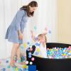 UHAPPYEE Extra Large Soft Ball Pit for Toddler, 51 x 11.8 in Foam Ball Pit for Baby Kids Soft Round Ball Pool - Black view 2