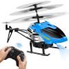 Dolanus RC Helicopters - Remote Control Helicopter Toys: One Key Take-Off/Landing, Automatic Altitude Hold, LED Light & 3.5 Channel Gyro Stabilizer, Flying Toys - Gift for Boys/Girls Kids Adults, Blue view 1