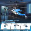Dolanus RC Helicopters - Remote Control Helicopter Toys: One Key Take-Off/Landing, Automatic Altitude Hold, LED Light & 3.5 Channel Gyro Stabilizer, Flying Toys - Gift for Boys/Girls Kids Adults, Blue view 3
