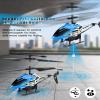 Dolanus RC Helicopters - Remote Control Helicopter Toys: One Key Take-Off/Landing, Automatic Altitude Hold, LED Light & 3.5 Channel Gyro Stabilizer, Flying Toys - Gift for Boys/Girls Kids Adults, Blue view 4