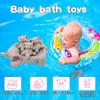 Bath Toys for Toddlers Infants 6 Months+, Floating Bathtub Elephant Toys Squeak Rubber Animal 4 Piece Set, Pool Beach Party Gift for Kids Boys Girls Water Fun and Shower Time view 2