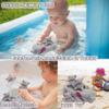 Bath Toys for Toddlers Infants 6 Months+, Floating Bathtub Elephant Toys Squeak Rubber Animal 4 Piece Set, Pool Beach Party Gift for Kids Boys Girls Water Fun and Shower Time view 3