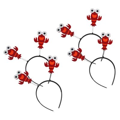 4pcs Girl Headbands Kids Hair Accessories for Girls Headbands for Girls Headbands for Kids Halloween Hair Accessories Kids Headband Kids Hair Hoop Crayfish Props Child