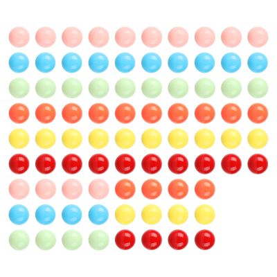 Laviesto 12mm Game Replacement Balls,84pcs Acrylic Balls for Board Game,Rainbow Bead,Color Sorting Toy,Marble Games(6 Colors)