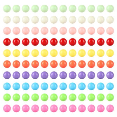 Laviesto 0.47 inch(12mm) Game Replacement Marbles Balls,120pcs Solid Color Acrylic Balls for Board Game Color Sorting Toy,Marble Games DIY Art Job Decoration (10 Colors)