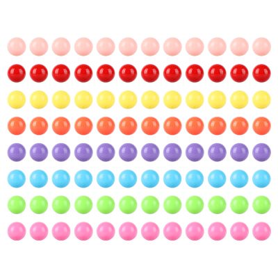 Laviesto 0.47inch(12mm) Game Replacement Marbles Balls,96pcs Acrylic Balls for Rainbow Bead Game,Color Sorting Marble,DIY Craft(8 Colors)