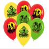 30pcs Walking Dead Zone Zombie Balloons - 12in Zombie Crossing Decorations for Halloween Party view 1