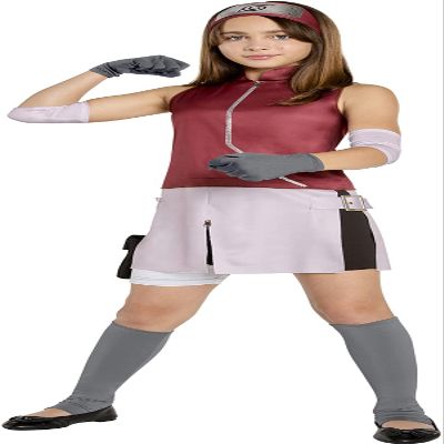 InSpirit Designs Kids Naruto Sakura Costume, Multicolor, L