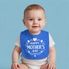 Aiden's Corner Handmade Cute Baby Boy Girl Happy 1st Mother's Day Bib (Royal) view 3