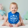 Aiden's Corner Handmade Cute Baby Boy Girl Happy 1st Mother's Day Bib (Royal) view 4
