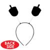 Beistle Dreidel Boppers  2-Pack Hanukkah Headbands, Blue and White Printed One Side with Hebrew Design on Metal Springs, Black Snap-On Bands for Adults, Festive Holiday Party Accessories view 4