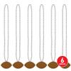 Beistle 6 Piece Plastic Football Party Necklaces, Game Day Sports Theme Favors view 4