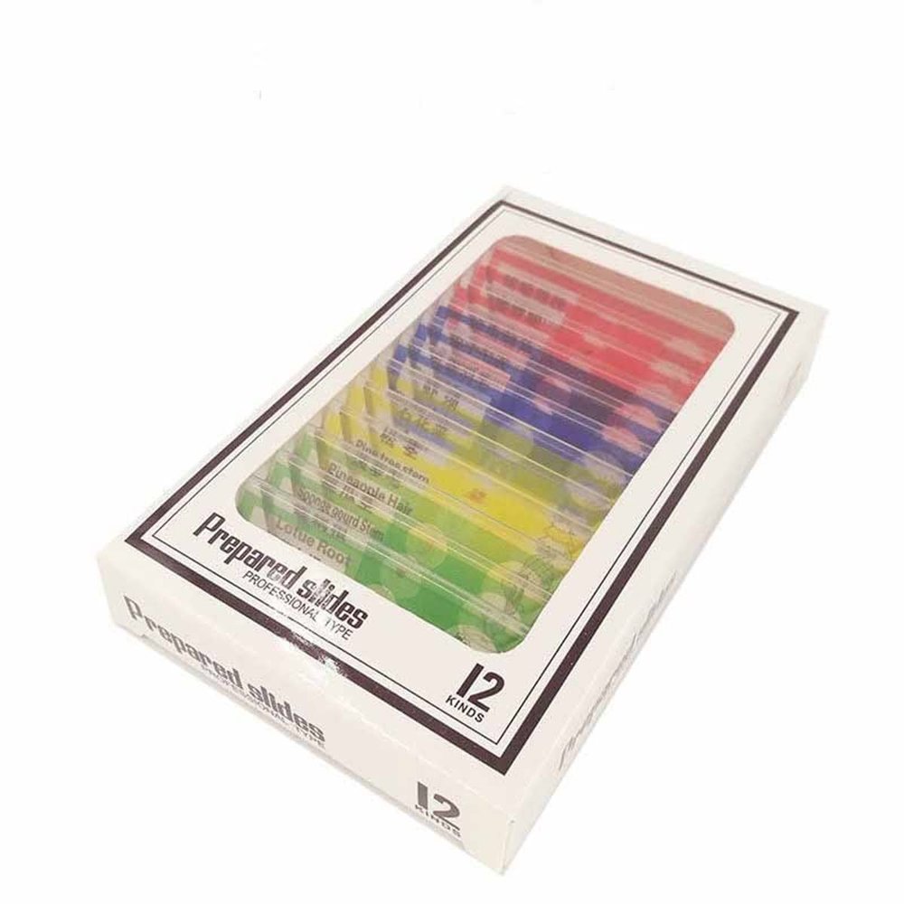 Lab Microscope Slides Microscope Kit Lab LED 100/400/1200X Biological Microscope Microscope Parts (Color : Specimen)