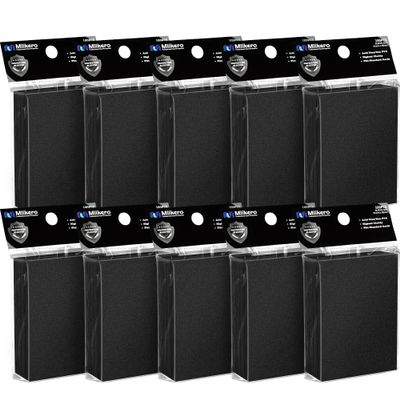 1000 Counts Black Card Sleeves, Matte Card Sleeve Deck Card Protectors, Trading Card Sleeves Fit for MTG, TCG and Sports Cards