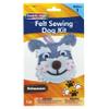 Creativity Street Felt Sewing Dog Kit, Schnauzer, 4.25" x 6.5" x 1", 1 Kit view 1